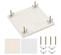 AHANDMAKER Kit de Prensa de Flores de Madera, Juego de Conservación de Plantas Y Hojas de 4x4 pulgada para Hacer Muestras, Dry Fower Press Kit DIY Craft Actividad Educativa Regalo Creativo