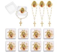 AHANDMAKER Paquete de 12 pines de solapa dorados de 3.94 pulgadas, regalos de bautizo, regalos de bautizo, regalos para invitados, fiestas, funerales, iglesias, eventos, ceremonias, decoración