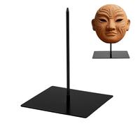 AHANDMAKER Soporte de exhibición de metal negro para esculturas, base de estatua de artefactos, soporte de hierro para decoración del hogar, museo, exhibiciones de artefactos, decoración de Halloween