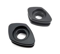 Aharon Soporte de intermitente LED para motocicleta en paquete de 2 | Compatible con Ducati, rosca M8/M10 | Placas de intermitentes | Placas de montaje de plástico ABS | Placas adaptadoras de luces