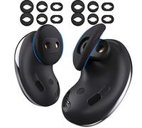 AhaStyle 6 pares de almohadillas de silicona para Samsung Galaxy Buds Live 2020, accesorios de repuesto [encajan en la funda] auriculares antideslizantes Samsung Buds Live Wing Tips (negro)