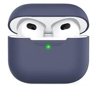 AhaStyle AirPods 3, Funda de Silicona Flexible para AirPods 3rd Fundas antigolpes integrales para Apple AirPods 3ª generación 2021 (Azul Noche, sin mosquetón)