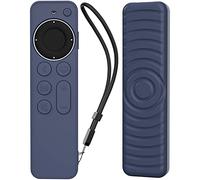 AHASTYLE Carcasa para mando a distancia de Apple TV Siri Remote Control 4K 2021, ondulación antideslizante, silicona para Apple TV 4K 2021 (azul medianoche)