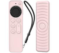 AHASTYLE Carcasa para mando a distancia de Apple TV Siri Remote Control 4K 2021, ondulación antideslizante, silicona para Apple TV 4K 2021 (rosa)