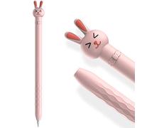 AhaStyle Funda de silicona para Apple Pencil 1, diseño de frutas, funda protectora suave, accesorios de agarre compatible con Apple Pencil de 1ª generación (Apple Pencil 1ª, conejo rosa)