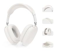 AHASTYLE Funda de silicona para auriculares AirPods Max (USB-C/Lightning) (2024/2020) [4 en 1] Funda antiarañazos para los oídos, cubierta de orejeras, almohadilla para la diadema, accesorios para