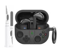 AhaStyle Funda de silicona para Samsung Galaxy Buds 3 FE (2025) / Galaxy Buds3 / Galaxy Buds3 Pro (2024) con kit de limpieza, diseño retro de consola de juegos portátil para Samsung Galaxy Buds3