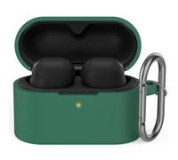 AhaStyle Funda de silicona para Sony WF-1000XM6 (2026) con mosquetón [LED visible] a prueba de golpes, funda protectora completa compatible con Sony WF-1000XM6 2026, compatible con carga cableada