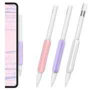 AhaStyle Paquete de 3 Agarres de Silicona para Apple Pencil Pro, Apple Pencil (USB-C) y Apple Pencil 2nd Generation Soportes Diseño ergonómico Agarre Funda Protectora Compatible con iPad Pen