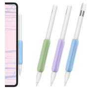 AhaStyle Paquete de 3 Agarres de Silicona para Apple Pencil Pro, Apple Pencil (USB-C) y Apple Pencil 2nd Generation Soportes Diseño ergonómico Agarre Funda Protectora Compatible con iPad Pen