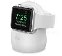 AHASTYLE Soporte para Apple Watch Estación de Carga [Compatible con Modo Nocturno] Base de Silicona para Apple Watch Ultra 2, Ultra, SE2, SE, Series 10 9 8 7 6 5 4 3 2 1 (49/46/45/44/42/41/40/38mm)