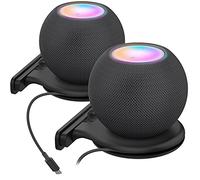 AHASTYLE - Soportes de Pared para Apple Homepod Mini [Gestión integrada del Cable] ABS Soporte Estable Compatible con HomePod Mini [Necesidad de taladrar] (Negro-2 Pack)