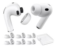 AhaStyle Tapones para los oídos AirPods Pro 3 (2025) con orificio de reducción de ruido 【Se adapta al estuche de carga】 6 pares de tapones de silicona de repuesto para AirPods Pro 3ª generación, con
