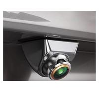 AHD 1080P Ángulo Ajustable Cámara Respaldo Marcha Atrás Plateada con Línea Trayectoria Dinámica para Android DVD Car PC Monitor Cámara Visión Trasera(HD1080P Camera)