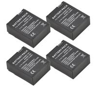 AHDBT-301/302 Batería for Cámara + Cargador USB | 3.7V, 1600mAh, 5.9Wh, Compatible con GoPro Hero3/3 Black Edition/White Silver Edition/HD Videocámara(4 battery)