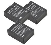 AHDBT-301/302 Batería for Cámara + Cargador USB | 3.7V, 1600mAh, 5.9Wh, Compatible con GoPro Hero3/3 Black Edition/White Silver Edition/HD Videocámara(3 battery)