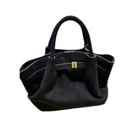 AHDFY Bolso De Asas De Ante Bolso Grande Mujer Universidad Bolso Shopper Mujer Bolsos Bombonera, Adecuado para La Universidad, El Trabajo, Los Viajes, Negro,Negro