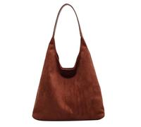 AHDFY Bolso De Asas De Ante para Mujer, Retro E Semplice para Universidad Y Trabajo, MarróN,Marrón