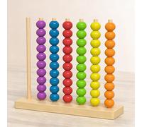 AHDFY Colour Stack Challenge - Juego de Puzzle Rápido con Anillos Apilables | Juego de Asociación y Clasificación de Colores para Niños Adultos, Desarrollar la Lógica, Concentración,A