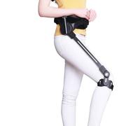 AHDFY Muleta Manos Libres, Muletas OrtopéDicas Muleta Muletas Muletas Adulto, Capacidad De Carga De 200 Kg, Antideslizante, Altura Regulable,Right leg,S