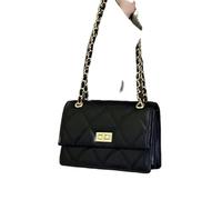 AHDHAJAQ Bolso de Mano de Mujer Bolsa De Cadena De Mujeres Autumn and Winter Fashion Bag Square Square Square Bolsas Cruzadas Versátiles Bolsa Pequeña-Negro