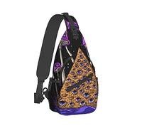Ahdyr Bolso bandolera para hombre Mochila plegable transpirable Cofre Sling Hombro Mochilas Bolsas Trippy Magic Mushrooms Universe Art Multipropósito Antirrobo Backpacking Bookbag
