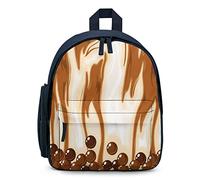 Ahdyr Bubble Tea in Brown Sugar Milk Tea Mochila unisex Bolsa de hombro ligera para computadora portátil Mochila casual Bolsas al aire libre