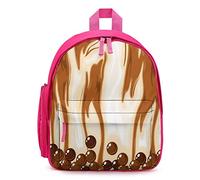 Ahdyr Bubble Tea in Brown Sugar Milk Tea Mochila unisex Bolsa de hombro ligera para computadora portátil Mochila casual Bolsas al aire libre