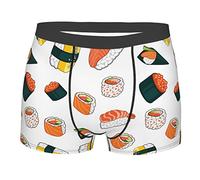 Ahdyr Calzoncillos bóxer para Hombre de Sushi de mariscos, Ropa Interior Colorida LGBT, bañadores, Calzoncillos bóxer Deportivos elásticos Suaves, Fitness para Hombres y niños