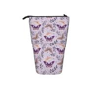 Ahdyr Estuche de lápices Boho Magic Butterfly Leaf Herb Pen Titular telescópico Papelería Soporte de Almacenamiento Bolsa Útiles Escolares para Estudiante Artista Oficina Enfermera