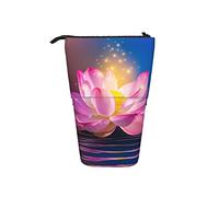 Ahdyr Estuche de lápices Magic Lotus Flower Pink Pen Soporte telescópico Papelería Soporte de Almacenamiento Bolsa Útiles Escolares para Estudiantes Artista Oficina Enfermera