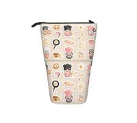 Ahdyr Estuche para lápices Chef Gnomes Cooking Cute Pen Soporte telescópico Papelería Soporte de Almacenamiento Bolsa Útiles Escolares para Estudiantes Artista Oficina Enfermera