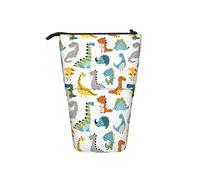 Ahdyr Estuche para lápices Dinosaurio Infantil Boho Dino Pluma Soporte telescópico Papelería Soporte de Almacenamiento Estuche Útiles Escolares para Estudiante Artista Enfermera de Oficina