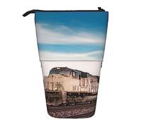 Ahdyr Estuche para lápices, Lindo Estuche para lápices de pie, Estuche retráctil para lápices, Bolsa organizadora de papelería para Correr de Tren de Carga