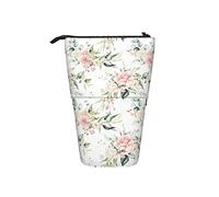 Ahdyr Estuche para lápices Pink Flower Boho Botanical Pen Titular telescópico Papelería Soporte de Almacenamiento Estuche Útiles Escolares para Estudiantes Artista Oficina Enfermera