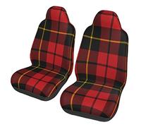 Ahdyr Fundas de Asiento de Coche Wallace-Clan-Red-Tartan, Protector Universal de Asientos Delanteros para Coche, sedán SUV, camión