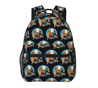 Ahdyr Funny Goat Head Repeat Mochilas negras Bolso de hombro antirrobo multipropósito ligero Bolso de computadora de negocios de gran capacidad con cremalleras suaves