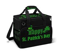 Ahdyr Happy St.Patrick's Day Cooler Box Bolsa aislada a prueba de fugas Refrigeración portátil Almuerzo Bolsa de hombro para Picnic Playa Trabajo Viajes 15.4 "x12