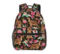 Ahdyr Hombres Mujeres Ligero Cocker Spaniel Dog Art Mochila Bolsa de transporte de gran capacidad con correas acolchadas para deportes Trabajo Caminar Ciclismo