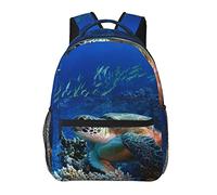 Ahdyr Hombres Mujeres Poliéster duradero s marinas gigantes Art Daypack Bolso de hombro de gran capacidad con cremalleras suaves para senderismo Trabajo Caminar Ciclismo