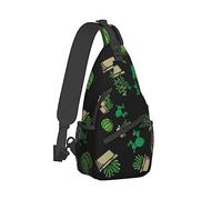 Ahdyr Hombres Mujeres Sling Shoulder Backpack Packable Handy Chest Day Bag Succulent Cactus Potted Plants Lover Art Mochila antirrobo multiusos Mochila táctica con correa ajustable para el hombro