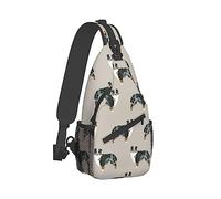 Ahdyr Linda mochila bandolera, mochilero, pastor australiano, arte de perro, mochila cruzada, estuche para cámara, gimnasio, bandolera, bolsa de senderismo al aire libre para hombres y mujeres
