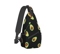 Ahdyr Linda mochila bandolera, mochilero, patrón repetitivo de aguacate, mochila cruzada, estuche para cámara, bolsa cruzada de gimnasio, bolsa de senderismo al aire libre para hombres y mujeres