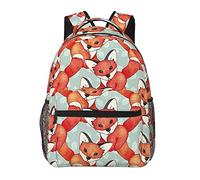 Ahdyr Linda mochila Fox Art, bolso de hombro multiusos antirrobo ligero, mochila de viaje de gran capacidad para senderismo con correas acolchadas