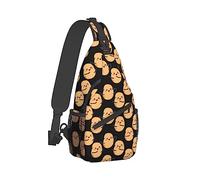 Ahdyr Mochila informal con bandolera, mochila de día, I'M A Potato Cute Potatoes Art Shoulder Chest Crossbody Bag, Tactical Satchel, Travel Backpack Camping Outdoor Bag para hombres y mujeres