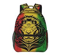 Ahdyr Mochila ligera para acampar, negocios, caminar, ciclismo, gran capacidad, antirrobo, multiusos, Rasta Lion Black Art Gym, mochila para senderismo al aire libre