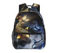 Ahdyr Mochila ligera para gimnasio, viaje, bicicleta, gran capacidad, multiusos, antirrobo, bolsa de transporte, Space Koi Fish Yin Yang Art, bolsa de senderismo y paquete de día
