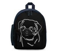 Ahdyr Mochila unisex con diseño de perro Pug, ligera, para ordenador portátil, mochila casual, bolsas al aire libre