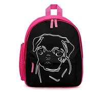 Ahdyr Mochila unisex con diseño de perro Pug, ligera, para ordenador portátil, mochila casual, bolsas al aire libre