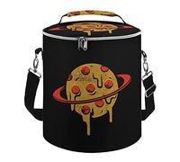 Ahdyr Pizza Planet doble nevera bolsa aislada a prueba de fugas portátil refrigeración almuerzo hombro bolsa para Picnic playa trabajo viaje 10 "x 12"